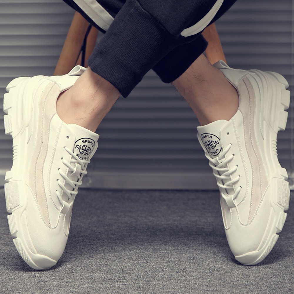 Spring New Men's Casual White Sports Shoes